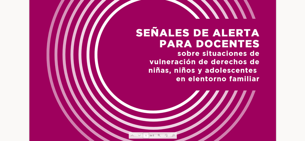 Señales de alerta para docentes sobre situaciones de vulneración de derechos de niñas, niños y adolescentes